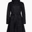 Rains Curve Long Jacket Black
