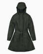 Rains Curve Long Jacket Green
