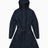 Rains Curve Long Jacket Navy