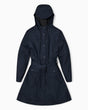 Rains Curve Long Jacket Navy