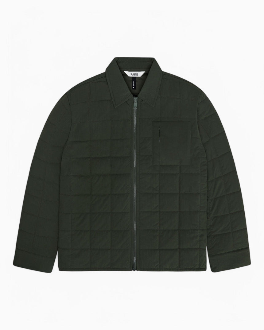 Rains Giron Liner Overshirt Green