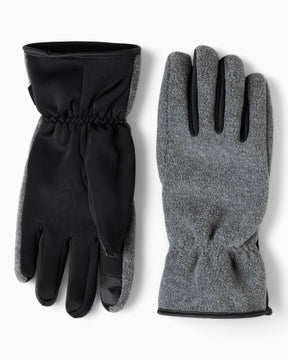 Rains Heavy Fleece Gloves Dark Grey Melange
