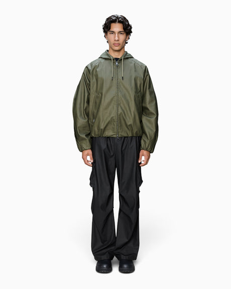 Rains Heavy Woven Jacket Moss