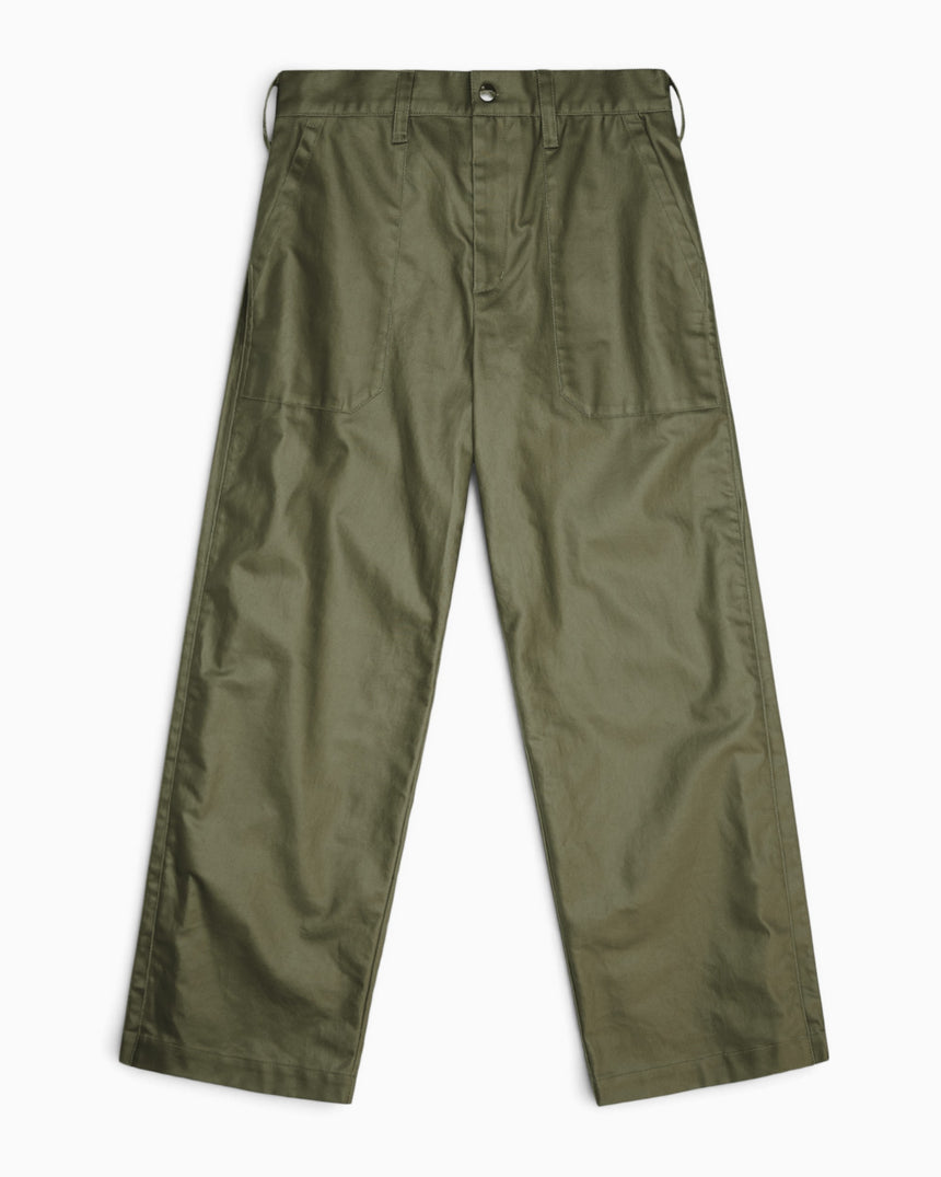 Heavy Woven Pants Straight