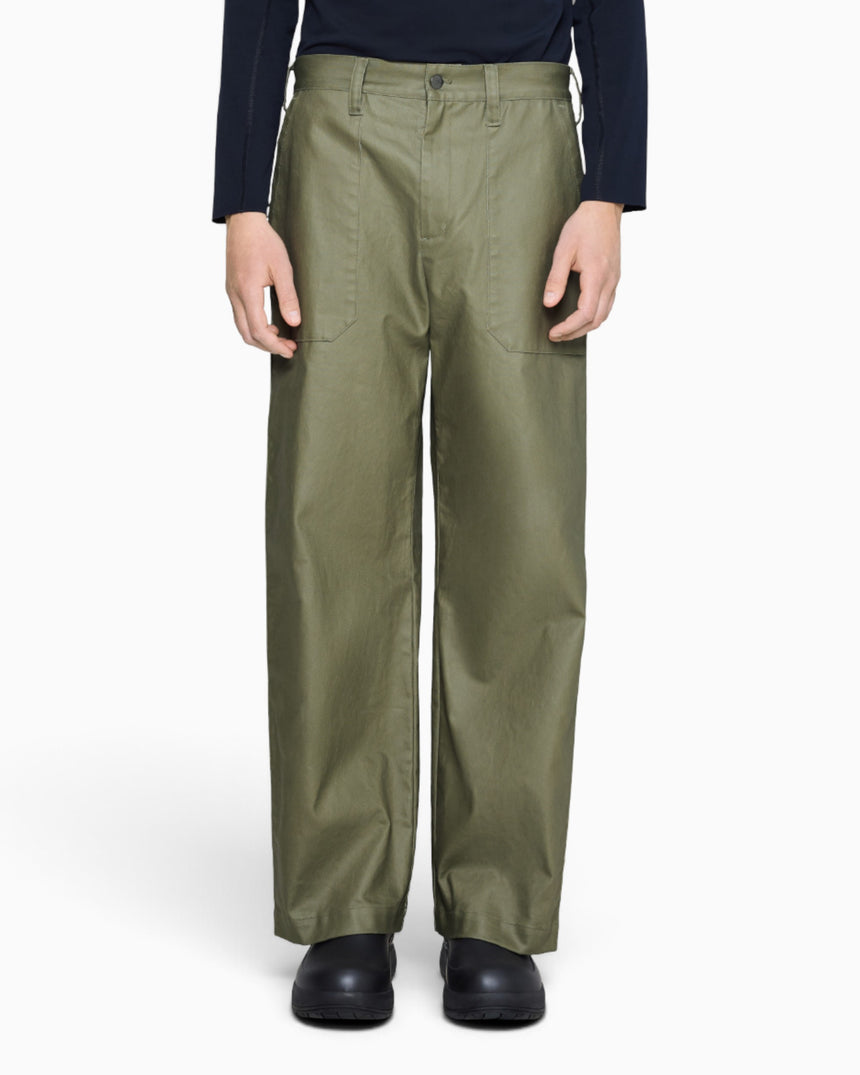 Heavy Woven Pants Straight