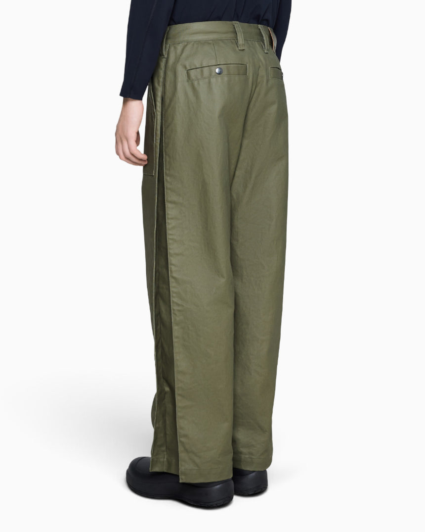 Heavy Woven Pants Straight