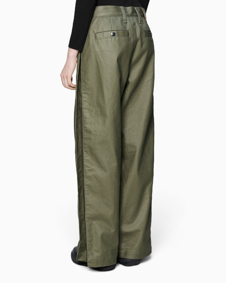 Rains Heavy Woven Pants Straight Moss