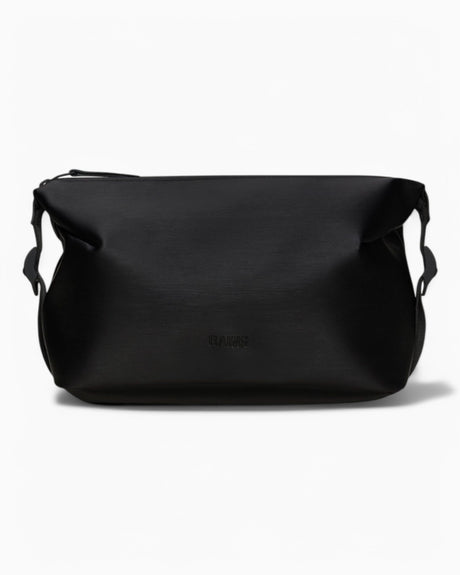 Rains Hilo Weekend Wash Bag Kozmetik Çantası Black Grain