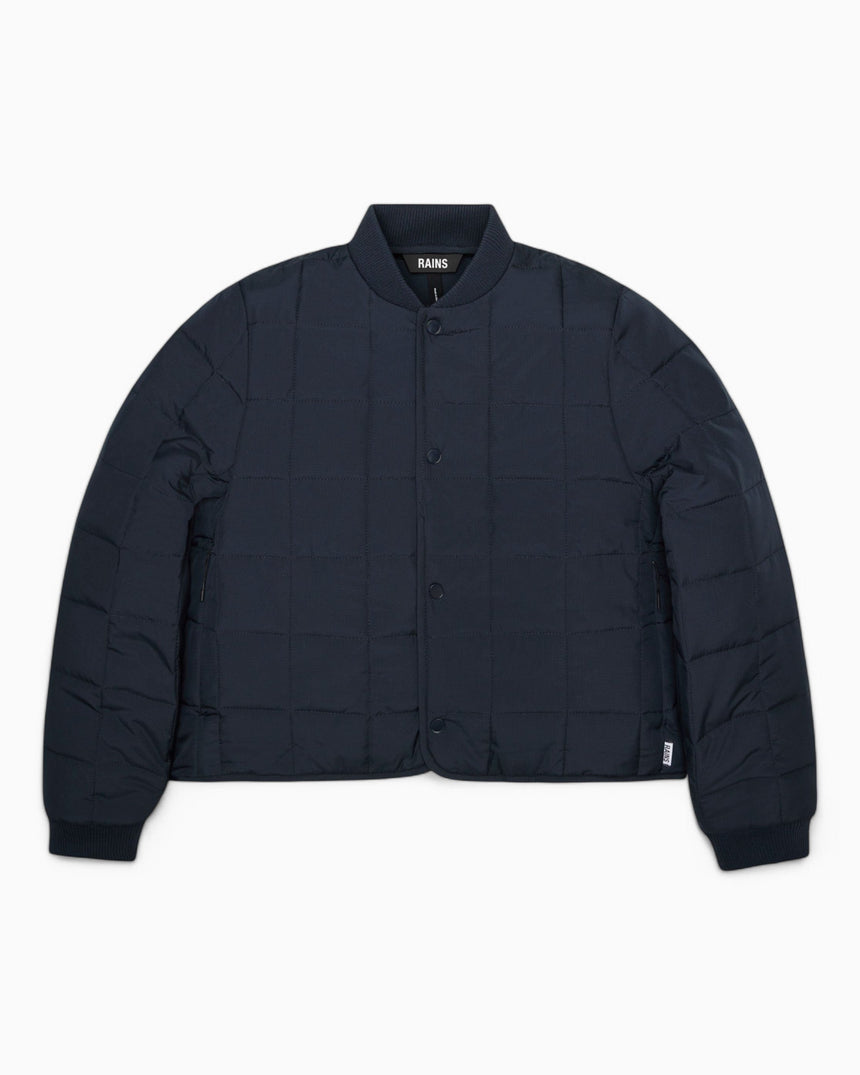 Rains Liner W Bomber Jacket Navy