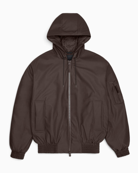 Rains Lohja Insulated Bomber Jacket Bark