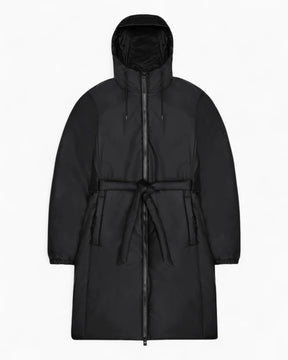 Rains Lohja Long Insulated Curve Jacket Kadın Yağmurluk Black