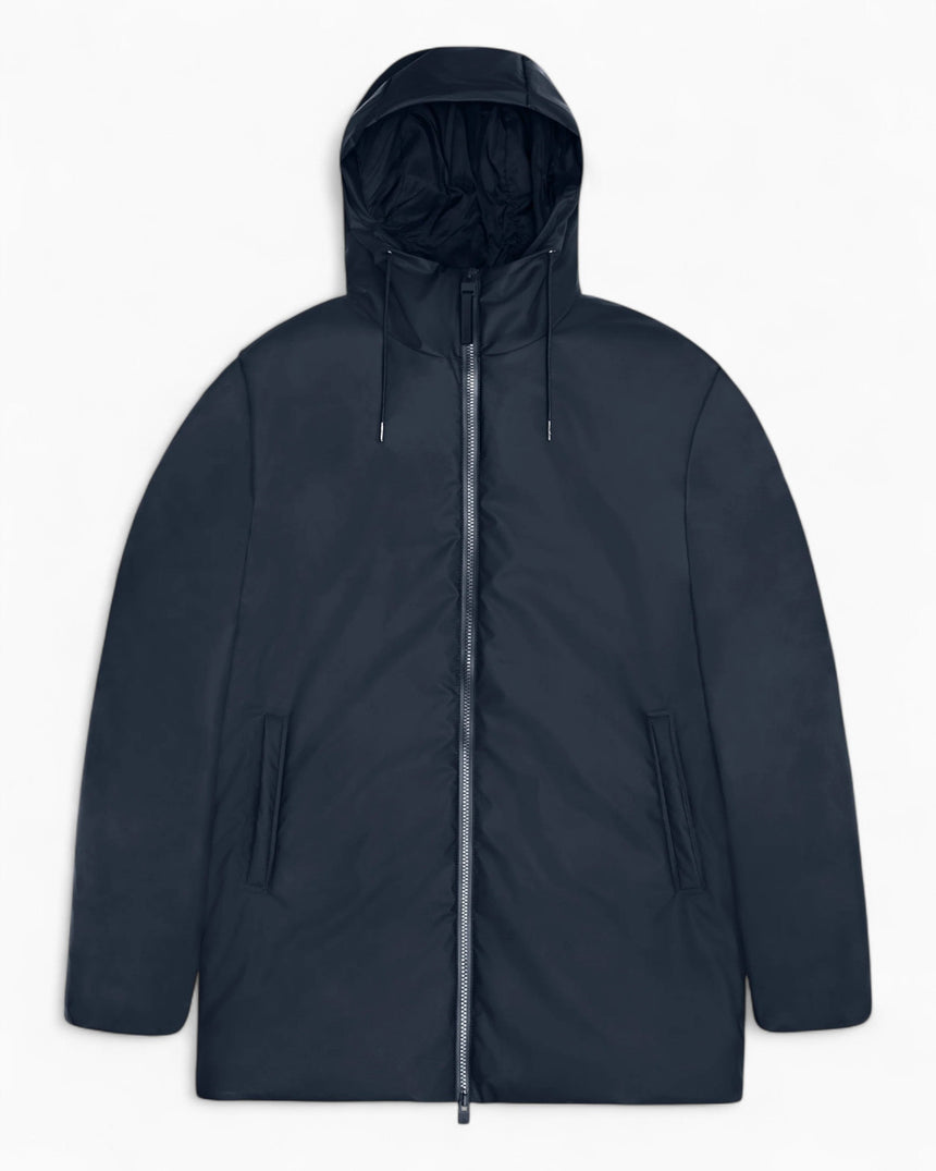 Rains Lohja Long Insulated Jacket Navy