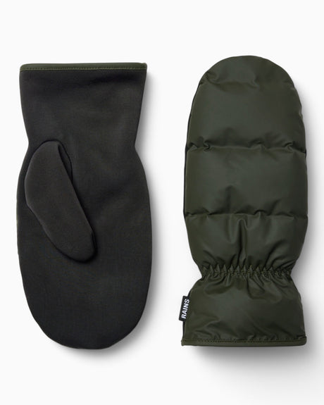 Rains Lohja Puffer Mittens Green