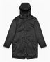 Rains Long Jacket Yağmurluk Black Grain