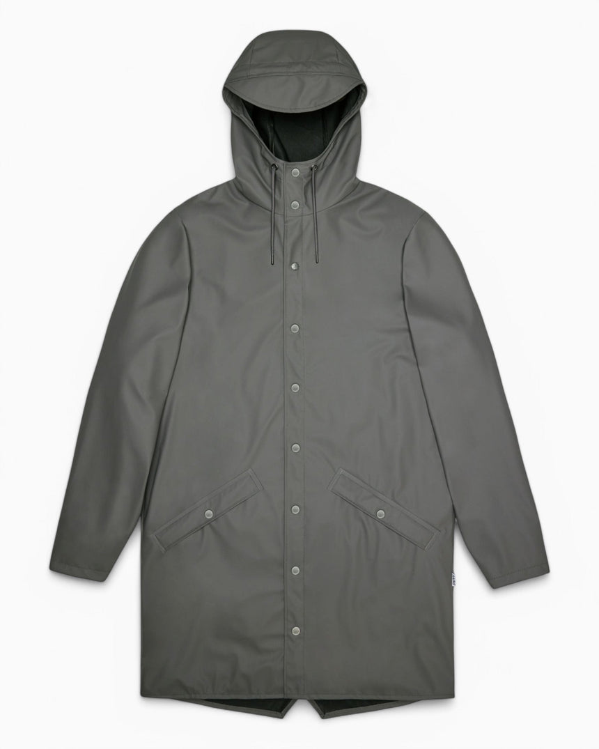 Rains Long Jacket Yağmurluk Grey