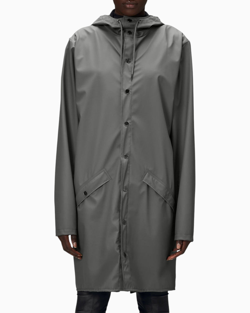 Rains Long Jacket Yağmurluk Grey