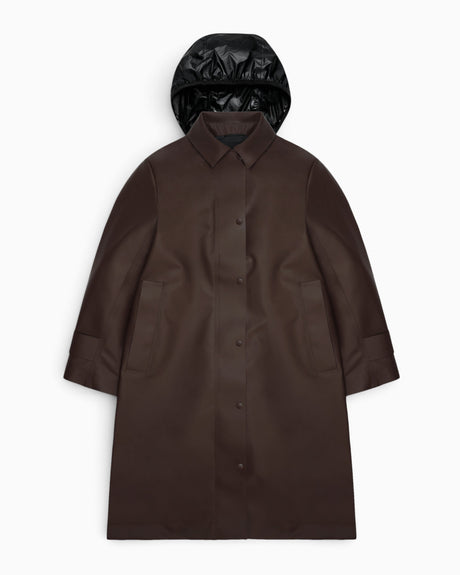 Rains Nara W Long Jacket Bark