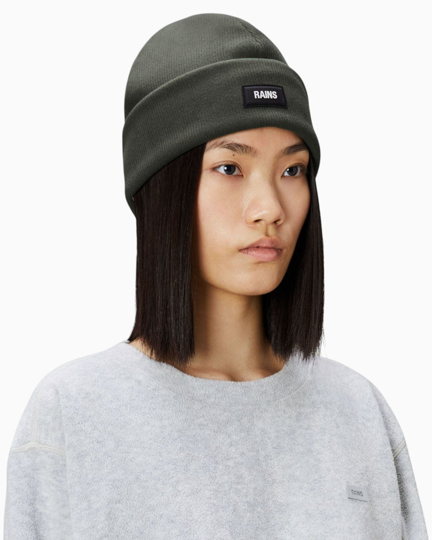 Rains Ribbed Fleece Beanie
