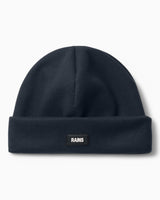 Rains Ribbed Fleece Beanie Navy