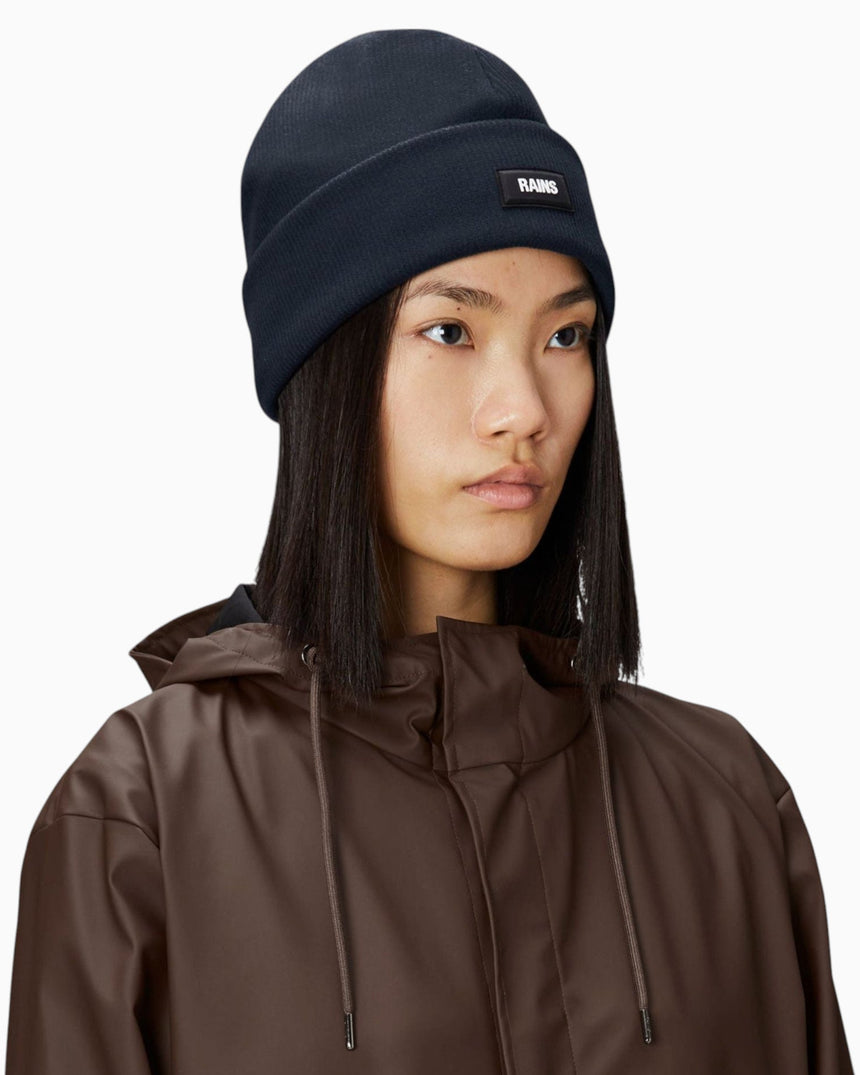 Rains Ribbed Fleece Beanie