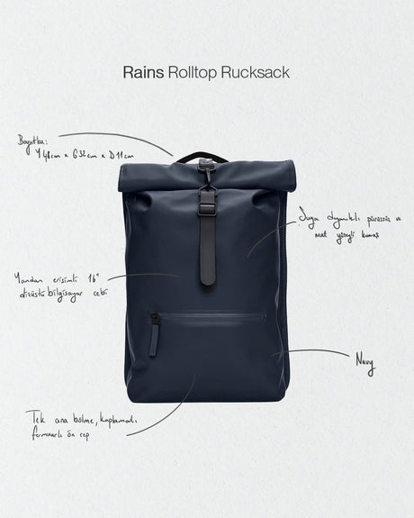 Rains Rolltop Rucksack Sırt Çantası