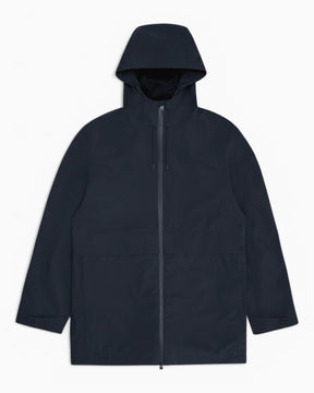 Rains Suva Hardshell Long Jacket Navy
