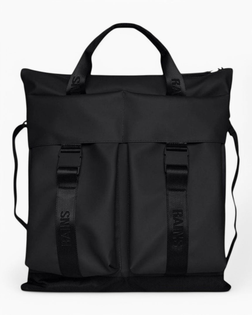 Rains Tote Bag Trail Omuz Çantası Black