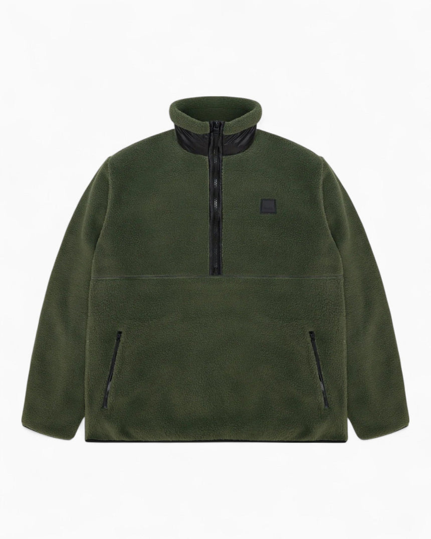 Rains Yermo Fleece Half Zip Sweatshirt Green