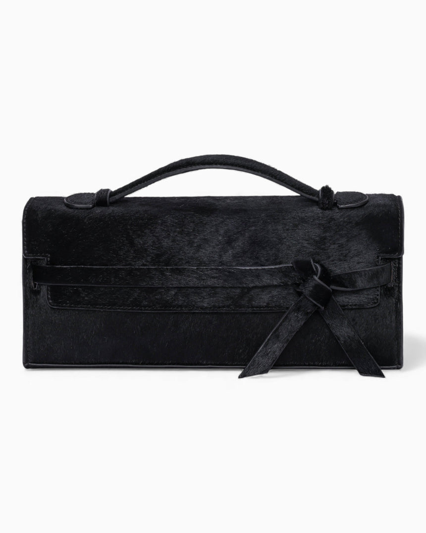 Sade216 Beliz Kadın Suede Çanta Feathered Caviar