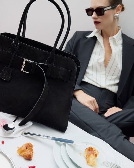 Sade216 Bilsen Suede Kadın Çanta Caviar