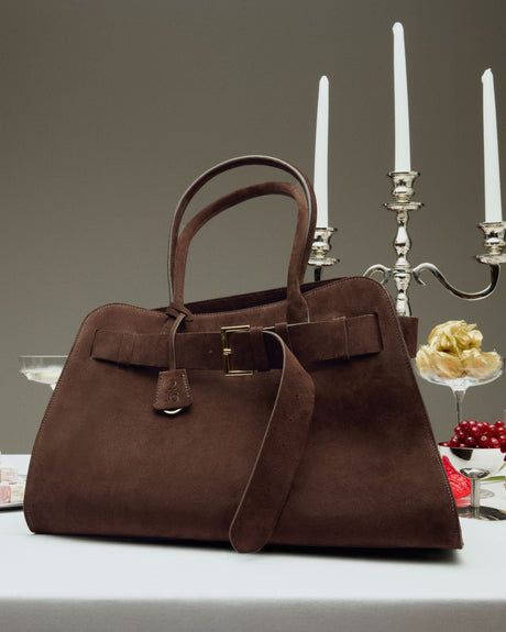 Sade216 Bilsen Suede Kadın Çanta Espresso