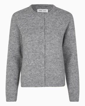 Samsøe Samsøe Nor Short Cardigan Kadın Hırka Grey Mel.