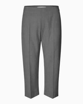 Samsøe Samsøe Sacorla Trousers Dark Gull Gray Pinstripe
