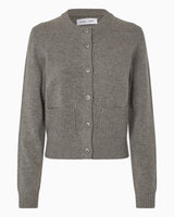 Samsøe Samsøe Saelif Short Cardigan Dark Grey Mel.