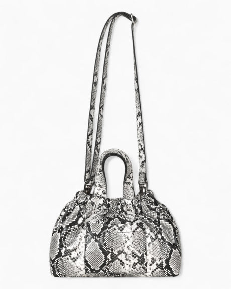 Samsøe Samsøe Saemmi Midi Bag Black White Snake