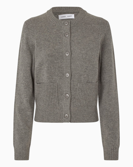 Samsøe Samsøe Saelif Short Cardigan Dark Grey Mel.