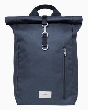 Sandqvist Ground Rolltop Sırt Çantası L Navy with Navy Webbing