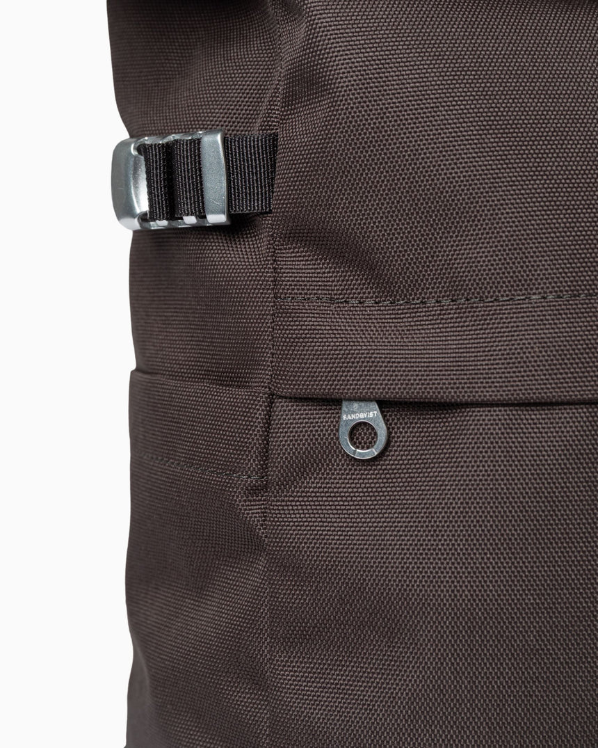 Sandqvist Icon Rolltop Sırt Çantası M Brown with Natural Leather