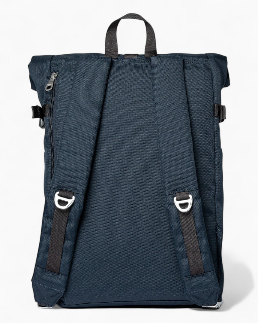 Sandqvist Icon Rolltop Sırt Çantası M Navy with black leather