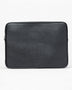 Sandqvist Leather Laptop Case Piping Black