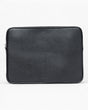 Sandqvist Leather Laptop Case Piping Black
