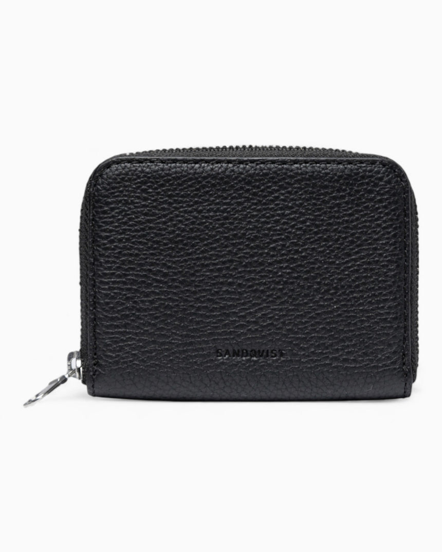 Sandqvist Leather Zip Multi Slot Cüzdan Black