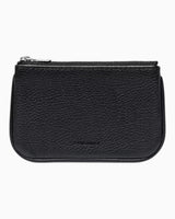 Sandqvist Leather Zip Wallet Piping Black