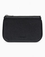 Sandqvist Leather Zip Wallet Piping Black