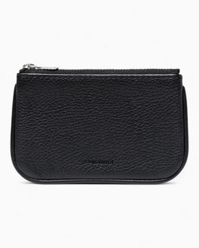Sandqvist Leather Zip Wallet Piping Black