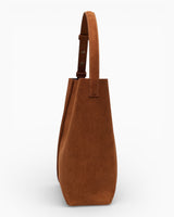 SAYÉS Large Tote Plissé Nubuck Kadın Omuz Çantası