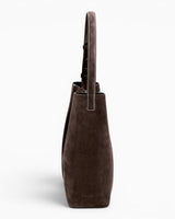 SAYÉS Large Tote Plissé Suede Kadın Omuz Çantası