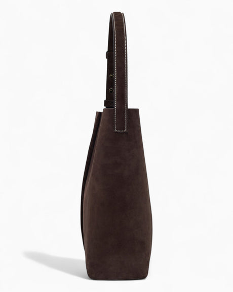 SAYÉS Large Tote Plissé Suede Kadın Omuz Çantası