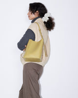 SAYÉS Medium Tote Plissé Deri Kadın Omuz Çantası