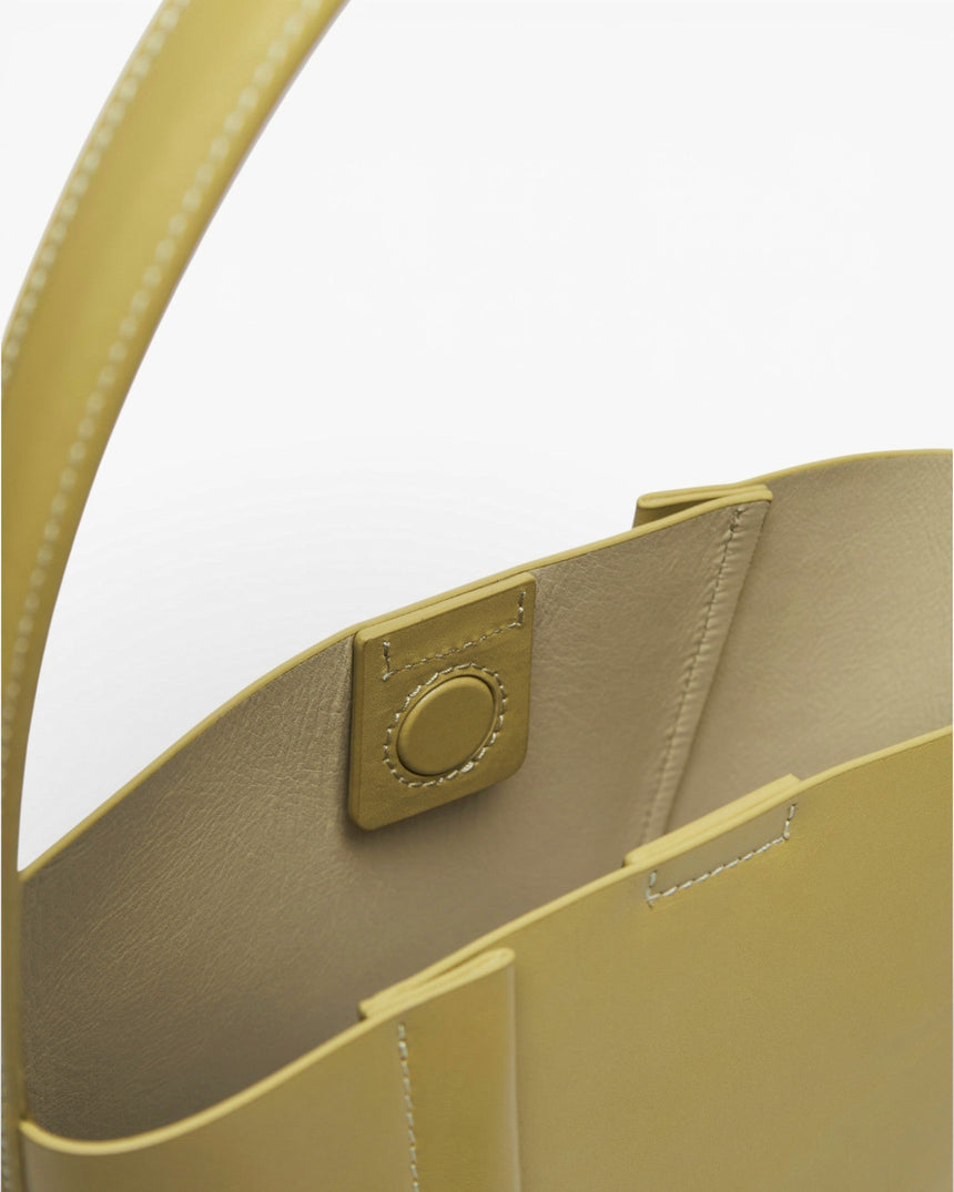 SAYÉS Medium Tote Plissé Deri Kadın Omuz Çantası